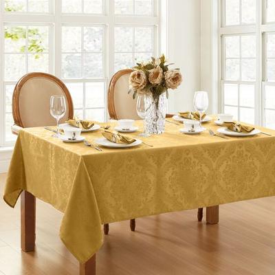 Ensley Rectangle Tablecloth, 60 x 144, Gold
