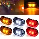 2/4 pezzi 12v 24v led luci di segnalazione laterali rimorchio camion roulotte posizione laterale indicatore luce led camion ambra rosso bianco lampada