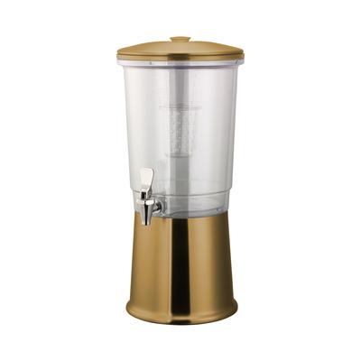 Service Ideas CBDDW3GSSVG 3 gal Beverage Dispenser w/ Infuser - Tritan Container, Vintage Gold Base