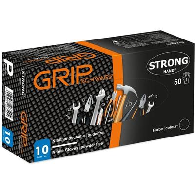 Stronghand - grip ® Handschuhe Nitril, Schwarz, 0422 Gr.: 9 50 Stück
