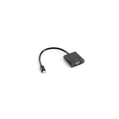 Lanberg AD-0006-BK Videokabel-Adapter 0.2 m VGA (D-Sub) Mini DisplayPort Schwarz