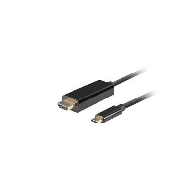 Lanberg CA-CMHD-10CU-0010-BK Videokabel-Adapter 1 m USB Typ-C HDMI Schwarz
