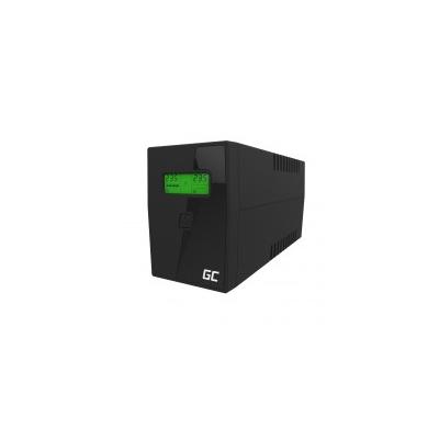 Green Cell UPS01LCD Unterbrechungsfreie Stromversorgung (USV) Line-Interaktiv 0.6 kVA 360 W 2 AC-Ausgänge