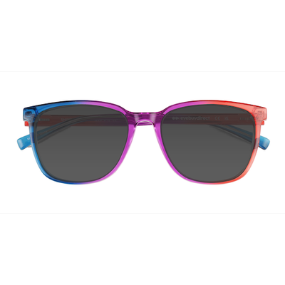 Unisex s square Purple Orange Rainbow Plastic Prescription sunglasses - Eyebuydirect s Shine Bright