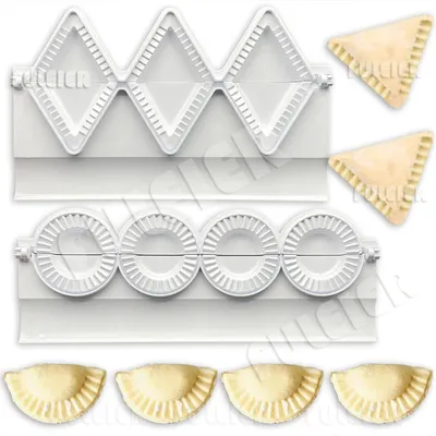 2 style Dumplings Maker Mold Press for Pierogies potato cheese Patties Kitchen Tool Samosa Ravioli