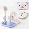 Baby Bottle Cleaner Brush Set Travel Size Drying Racks Silicone Cleaning Nipple Straw Cleaner Kit Soap Dispenser Organizer Case