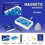 2024 New Magnetic Chess Game Set with Magnet/Sponge Board/Rope Strategy Game with Rocks Family Game Party Game for Kids and Adults