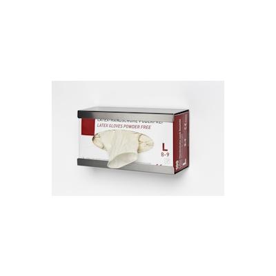 PROREGAL Halterung für Handschuhe/Handtuchboxen 1-Fach offen | Wandhalterung | HxBxT 13,3x25x7,8cm | Edelstahl | Silber | Spender Handschuhspender Image