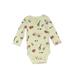 Just One You Made by Carter's Long Sleeve Onesie: Ivory Floral Motif Bottoms - Size 9 Month