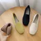 Scarpe da donna suola morbida antiscivolo Casual scarpe da donna a fondo piatto lavorate a maglia
