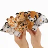 Tiere umarmen Ohrfeigen Armband ausgestopft Plüsch tier niedlichen Hasen Tiger Arm Puppen für