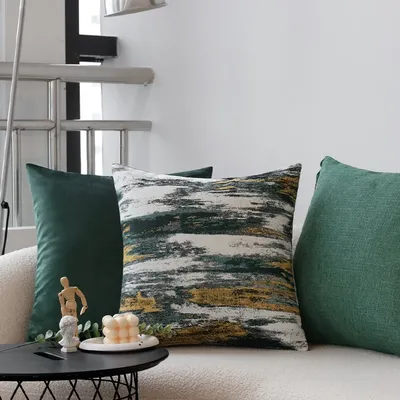Grüner Farbverlauf Kissen bezug für Sofa nordischen Stil nach Hause dekorative Kissen bezug Image