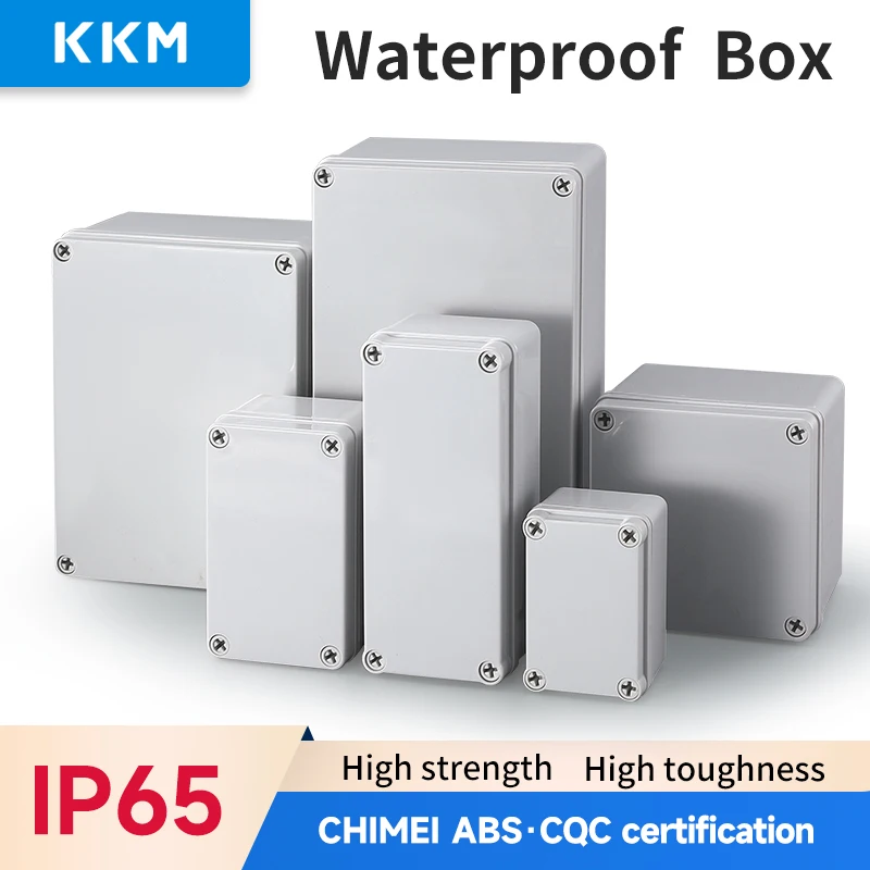 AG-Serie Kunststoff ABS Anschlussdose Schraubkabel Kundenspezifische wasserdichte Anschlussdose Ip65 Elektrisches Anschlusskastengehäuse für den Außenbereich Image