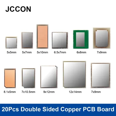 20Pcs Doppelseitige Kupfer PCB Board FR4 Fiberglas Kupfer Verkleidet Platte Platine Fr4 Circuirts Image