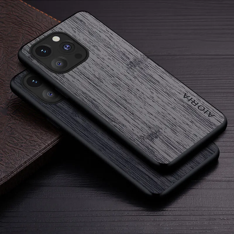 Hülle für iPhone 15 14 13 12 11 Pro Max Plus Mini 5G Bambusholzmuster Lederhülle Luxus-Coque für iPhone 15 Pro Max Hülle Image