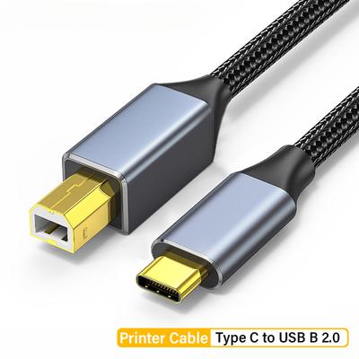 Usb Type-c To Usb Micro-b 2.0 Printer Cable Braide...