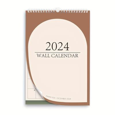 2024 Wall Calendar Minimalistic Monthly Planner Ru...