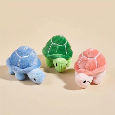 1pc Turtle Design Pet Grinding Teeth Squeaky Plush...