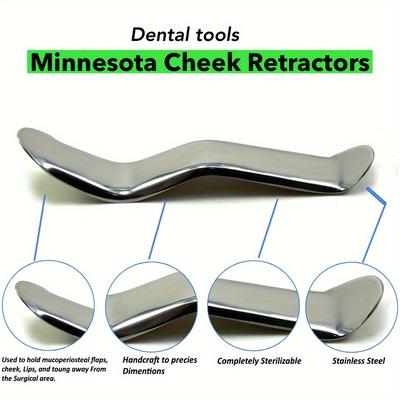 Dental Lip Cheek Retractors, Dental Minnesota Cheek Retractor, Stainless Steel Dental Tools
