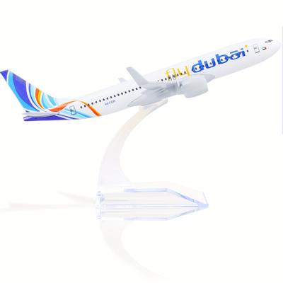 Boeing 737 Airplane Model Fly Dubai Airways 1:400 Metal Kit Diecast Jumbo Airliner Model For Collection And Gift