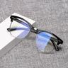 1 Pair Gaming Glasses, Classic Fashion Blue Light Blocking Glasses Frame Semi Rimless Eye Glasses Frame For Women