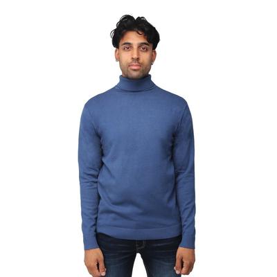 X RAY Mock Neck Pullover Sweater - Blue