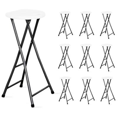 Klappbarer Barhocker - 10 Stück Weiß Image