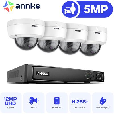 8CH Videoüberwachungssets 4K nvr 4×5MP Kamera Full hd ir Nachtsicht Wasserdichte Dome Kamera