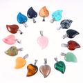 Lot de 15 pendentifs en perles de de quartz naturel - Pendentifs en forme de cœur en cristal pour la fabrication de bijoux