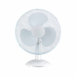 Tischventilator Ø40cm 40W 3 Geschwindigkeiten Komfort Weiß O91