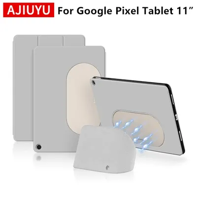 AJIUYU Case For Google Pixel Tablet 11 inch 2023 Smart Cover Leather Protective Shell Support