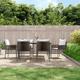 Vidaxl - Set Pranzo da Giardino 7 pz con Cuscini in Polyrattan e Acciaio