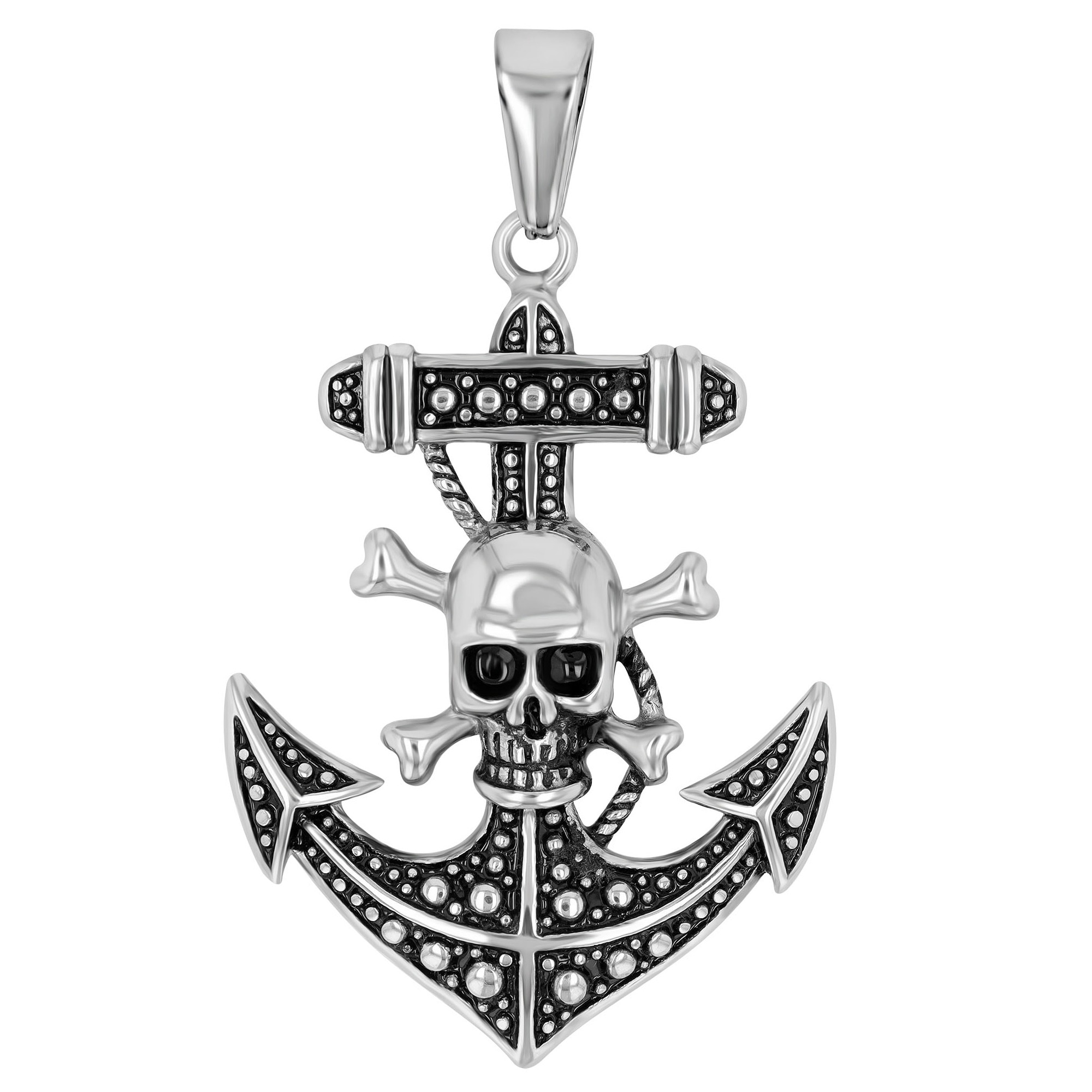 Kettenanhänger ADELIA´S "hochwertiger Anker Anhänger aus Edelstahl", silber, Schmuckanhänger, Damen, Edelstahl, Kettenanhänger Image