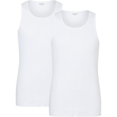 Unterhemd CAMANO "comfort", Herren, Gr. XXL, N-Gr, weiß, Obermaterial: 100% Baumwolle, klassisch, eng, tiefer Rundhals, ärmellos, Unterhemden, mit tiefem Rundhals Image