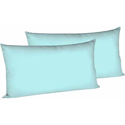 Kissenbezüge FLEURESSE "Colours", blau, B:40cm L:80cm, Interlock-Jersey, Obermaterial: 100% Baumwolle, Kissenbezüge, edler, bügelfreier Interlock-Jersey aus 100% Baumwolle Image