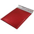 Metallic Foil Bubble Mailers - Self Seal Adhesive Shipping Bags, Waterproof Self Seal Adhesive Cushioning Padded Envelopes for Shipping, Mailing, Packaging, Bulk (Red, 190x255mm 200pc)