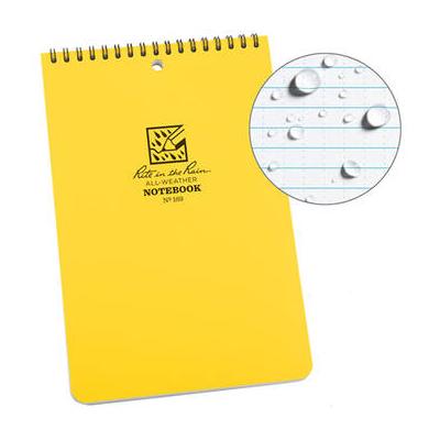 Rite in the Rain Top Spiral Notebook (Yellow, 6 x ...