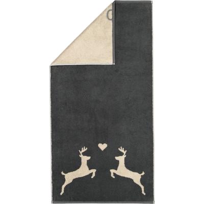 Cawö Handtücher Alpenchic Edition Hirsche 6228 granit - 73 Handtuch 50x100 cm Image