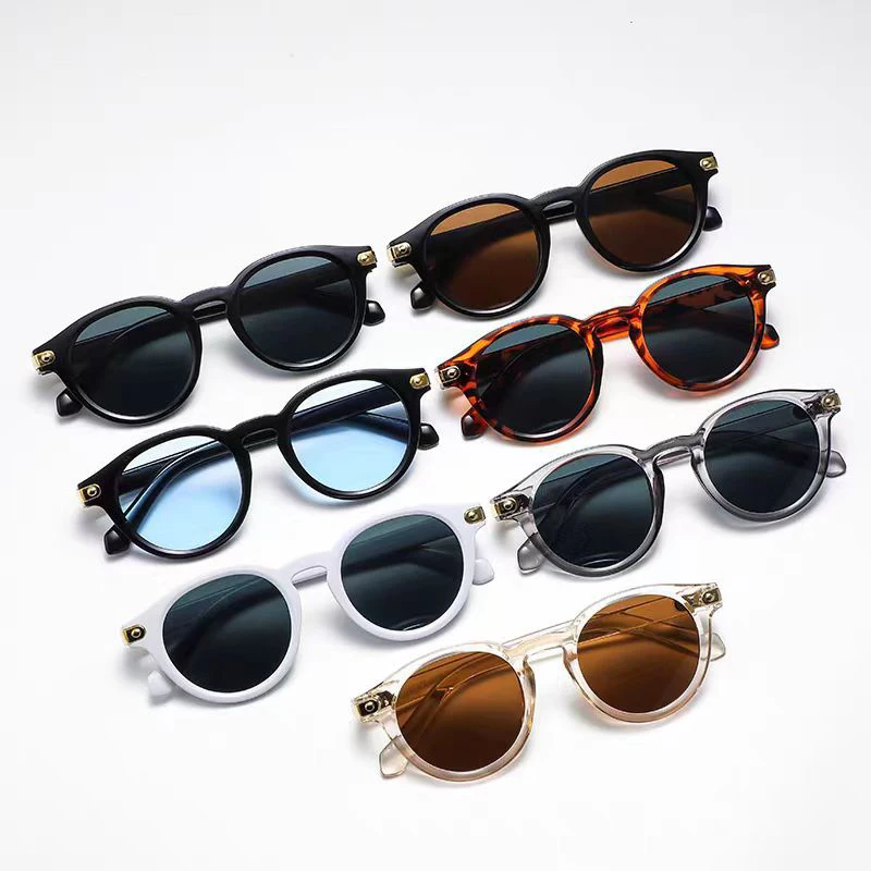 Neuankömmling Retro Sonnenbrille Frauen Männer Vintage runden Rahmen Sonnenbrille hohe Menge Linsen brille Sonnenbrillen für weibliche Männer Image