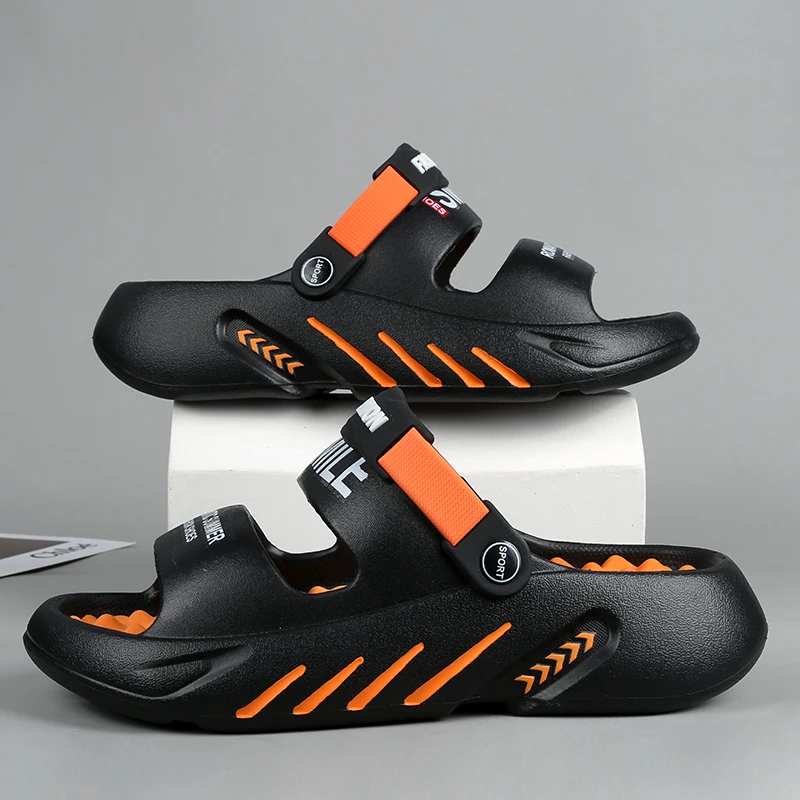 Sommer Neue männer Massage Hausschuhe Outdoor Sandalen Strand Bequeme Weiche Rutschen Indoor Casual Schuhe Männer Sandalen Große Größe 47 48