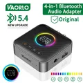 M10 Trasmettitore ricevitore audio Bluetooth 5.4 4 in 1 con luci RGB Microfono Display a LED HIFI Stereo USB FM AUX RCA Adattatore wireless