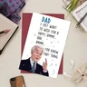 1PC divertente biglietto creativo divertente biglietto di compleanno Joe Biden per papà divertente