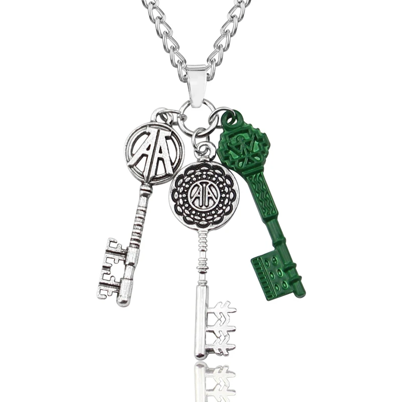 Film Ready Player One Collana con ciondolo Collana con ciondolo a forma di chiave in metallo di moda per uomo Donna Accessori per gioielli Regali per amici