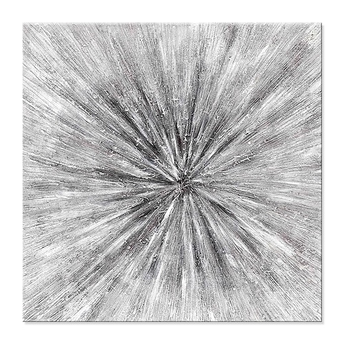 handgemachtes Ölgemälde Leinwand Wandkunst Dekoration moderne graue abstrakte Textur Kunst für Wohnkultur gerollt rahmenloses ungedehntes Gemälde Image