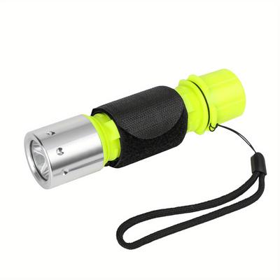 TEMU Super Bright Diving Flashlight - 3 Modes, Ipx8 Waterproof, Ideal For Snorkeling And Underwater Sports