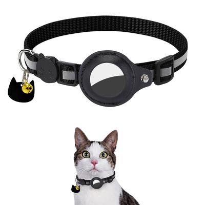 Personalized Cat Collar, Nylon Breakaway Cat Collar With Bell With Engraved Cat Tag With Pet Name And Phone Number And Silicone Waterproof Case For Airtag