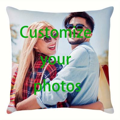 Custom Pillowcase Cover, Add Your Favorite Pictures, Pet Photos, Landscape Photos, Wedding Love Household Items, Single-sided Design Personalized Pillowcase, Christmas, Halloween, Birthday Custom Gift