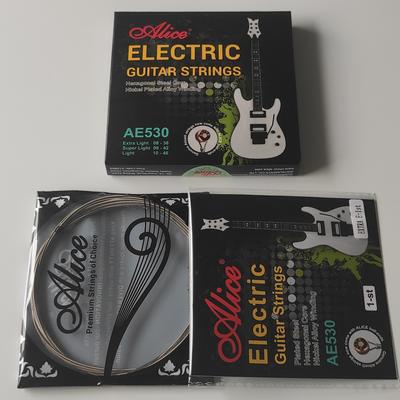 Ae530 Electric Guitar String Set, Plated Steel Plain String, Nickel Alloy Winding