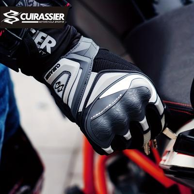Stay Safe & Visible On The Road: Motorcycle Full Finger Gloves For Summer Riding