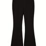 Plus Size Solid High Waist Flared Leg Pants, Women's Plus High Stretch Casual Flared Lag Pants